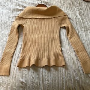 Light tan knit sweater